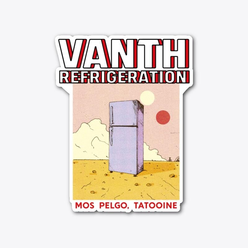 Vanth Refrigeration Die Cut Sticker